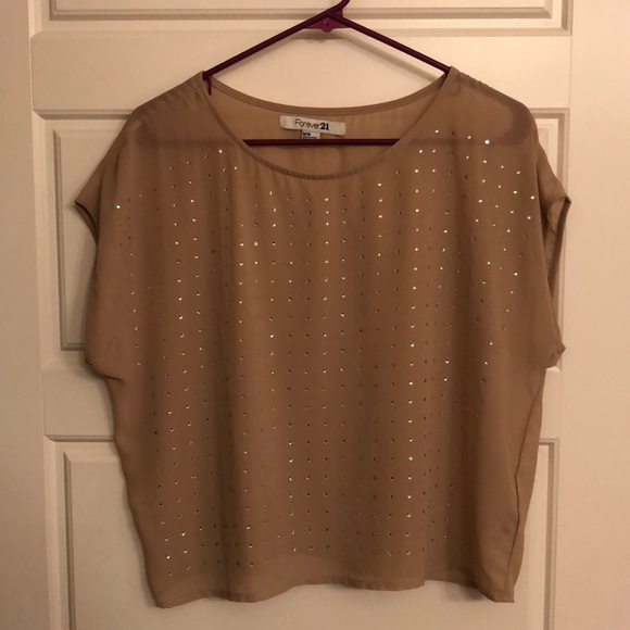 Forever 21 Tops - Beige shirt